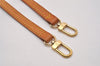 Authentic Louis Vuitton Leather Shoulder Strap Beige 44.7" LV 9210I