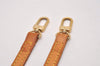 Authentic Louis Vuitton Leather Shoulder Strap Beige 44.7" LV 9210I