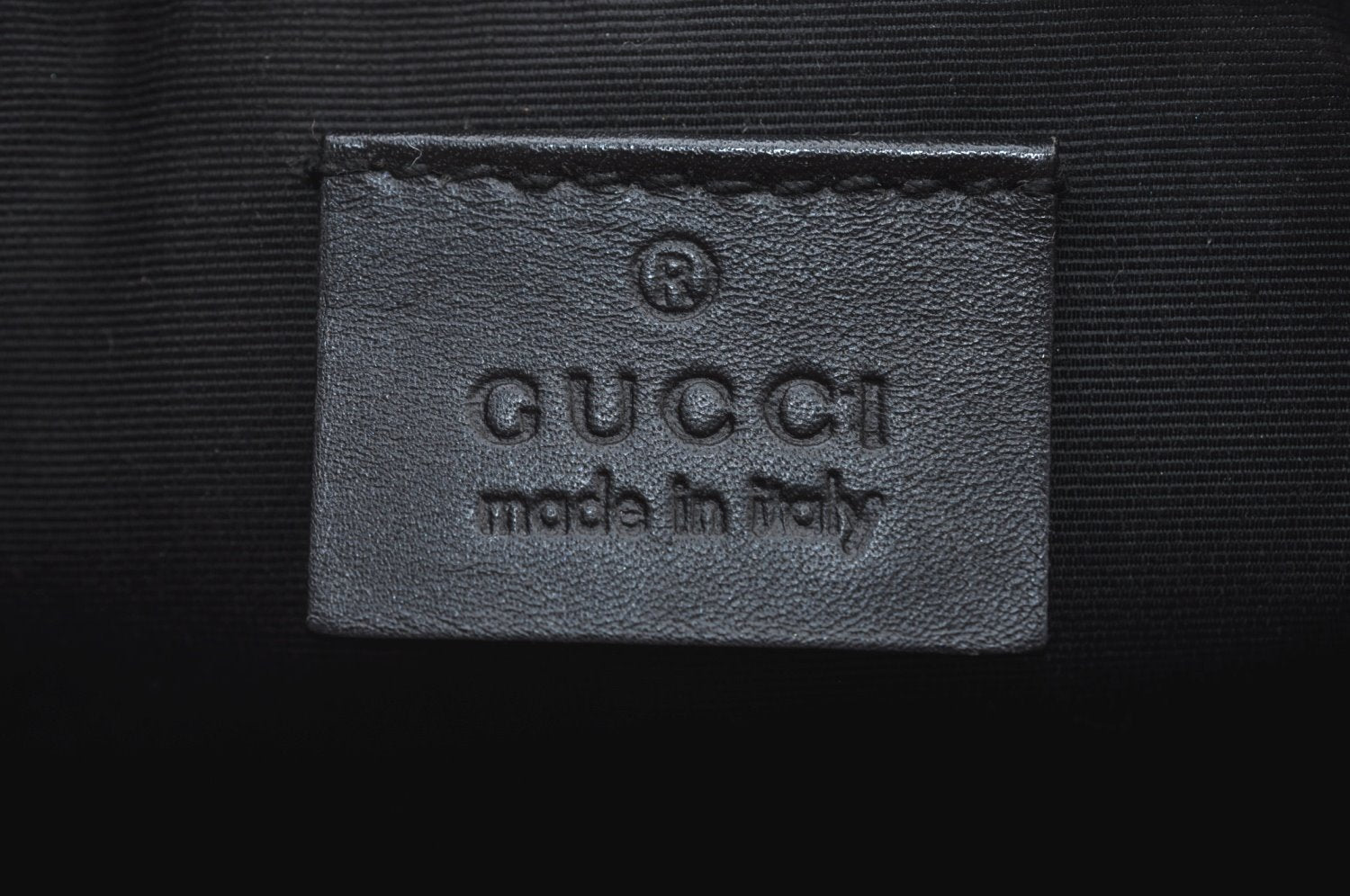 Authentic GUCCI Vintage Hand Bag Pouch Purse GG Canvas Leather 07198 Black 9212H