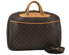 Authentic Louis Vuitton Monogram Alize 24 Heures Boston Hand Bag M41399 LV 9215I