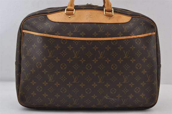 Authentic Louis Vuitton Monogram Alize 24 Heures Boston Hand Bag M41399 LV 9215I