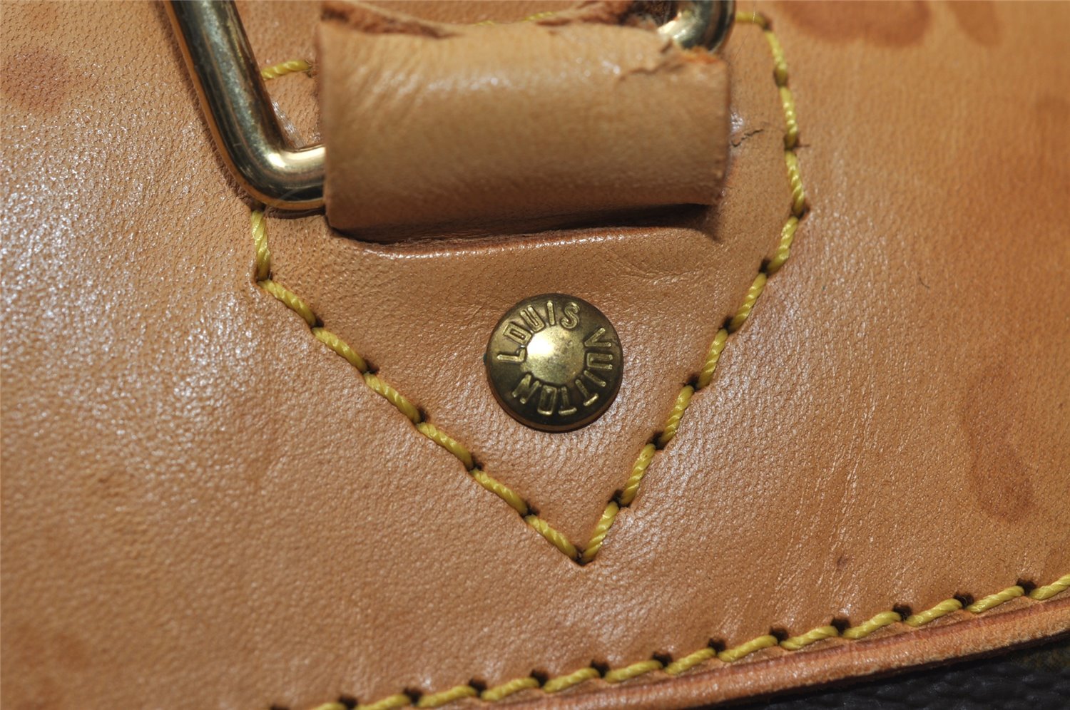 Authentic Louis Vuitton Monogram Alize 24 Heures Boston Hand Bag M41399 LV 9215I