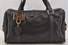 Authentic GUCCI Duchessa Line 2Way Hand Boston Bag Leather 181487 Black 9216I