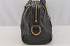 Authentic GUCCI Duchessa Line 2Way Hand Boston Bag Leather 181487 Black 9216I