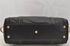 Authentic GUCCI Duchessa Line 2Way Hand Boston Bag Leather 181487 Black 9216I