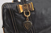 Authentic GUCCI Duchessa Line 2Way Hand Boston Bag Leather 181487 Black 9216I