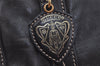 Authentic GUCCI Duchessa Line 2Way Hand Boston Bag Leather 181487 Black 9216I