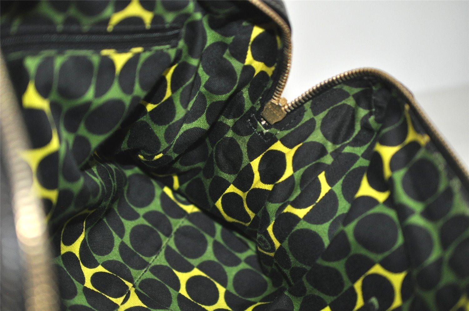 Authentic GUCCI Duchessa Line 2Way Hand Boston Bag Leather 181487 Black 9216I