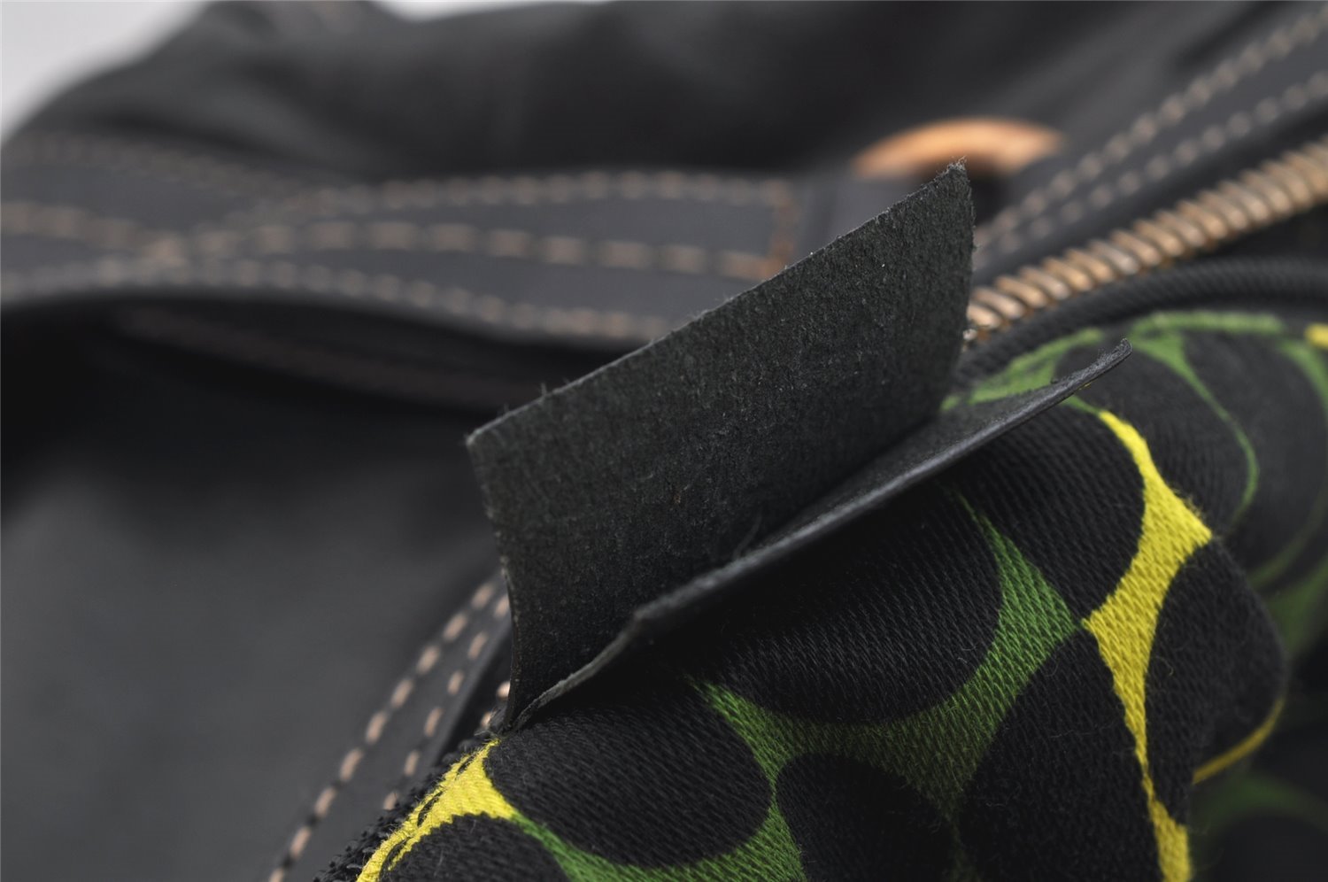 Authentic GUCCI Duchessa Line 2Way Hand Boston Bag Leather 181487 Black 9216I