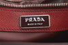 Authentic PRADA Vintage Saffiano Leather Nappa Briefcase Business Bag Red 9217J