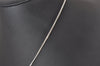 Authentic Christian Dior Silver Tone Chain Pendant Necklace CD 9220I