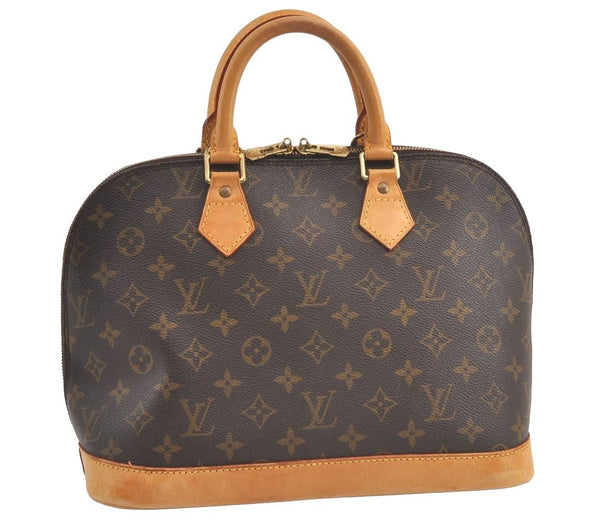 Authentic Louis Vuitton Monogram Alma Hand Bag Purse M51130 LV 9220J