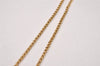 Authentic Christian Dior Gold Tone Rhinestone Chain Pendant Necklace CD 9221I