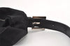 Authentic FENDI Mamma Baguette Shoulder Hand Bag Jersey Leather Black 9222J