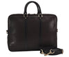 Authentic GUCCI Diamante 2Way Business Briefcase PVC Leather 208463 Brown 9224J