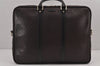 Authentic GUCCI Diamante 2Way Business Briefcase PVC Leather 208463 Brown 9224J