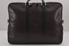 Authentic GUCCI Diamante 2Way Business Briefcase PVC Leather 208463 Brown 9224J