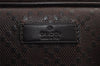 Authentic GUCCI Diamante 2Way Business Briefcase PVC Leather 208463 Brown 9224J