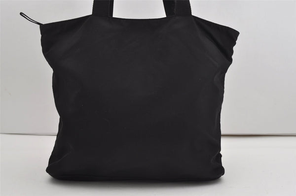 Authentic PRADA Vintage Nylon Tessuto Leather Shoulder Bag Black 9226I