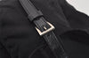 Authentic PRADA Vintage Nylon Tessuto Leather Shoulder Bag Black 9226I