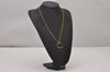 Authentic Christian Dior Gold Tone Chain Pendant Necklace CD 9231I