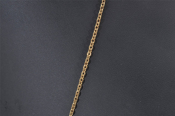 Authentic Christian Dior Gold Tone Chain Pendant Necklace CD 9231I