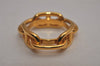 Authentic HERMES Scarf Ring Chaine d'Ancre Chain Design Gold Tone 9233I