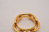 Authentic HERMES Scarf Ring Chaine d'Ancre Chain Design Gold Tone 9233I