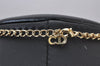 Authentic Christian Dior Gold Tone Rhinestone Chain Pendant Necklace CD 9235I