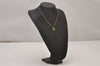 Authentic Christian Dior Gold Tone Chain Pendant Necklace CD 9236I