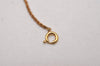 Authentic Christian Dior Gold Tone Chain Pendant Necklace CD 9236I