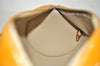 Authentic Louis Vuitton Vernis Bedford Hand Bag Yellow Beige M91006 LV 9236J