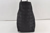 Authentic CHANEL New Travel Line Shoulder Tote Bag Nylon Leather Black 9237J