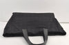 Authentic CHANEL New Travel Line Shoulder Tote Bag Nylon Leather Black 9237J