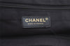 Authentic CHANEL New Travel Line Shoulder Tote Bag Nylon Leather Black 9237J