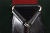Authentic GUCCI Web Sherry Line Drawstring Backpack Leather Black Junk 9238I