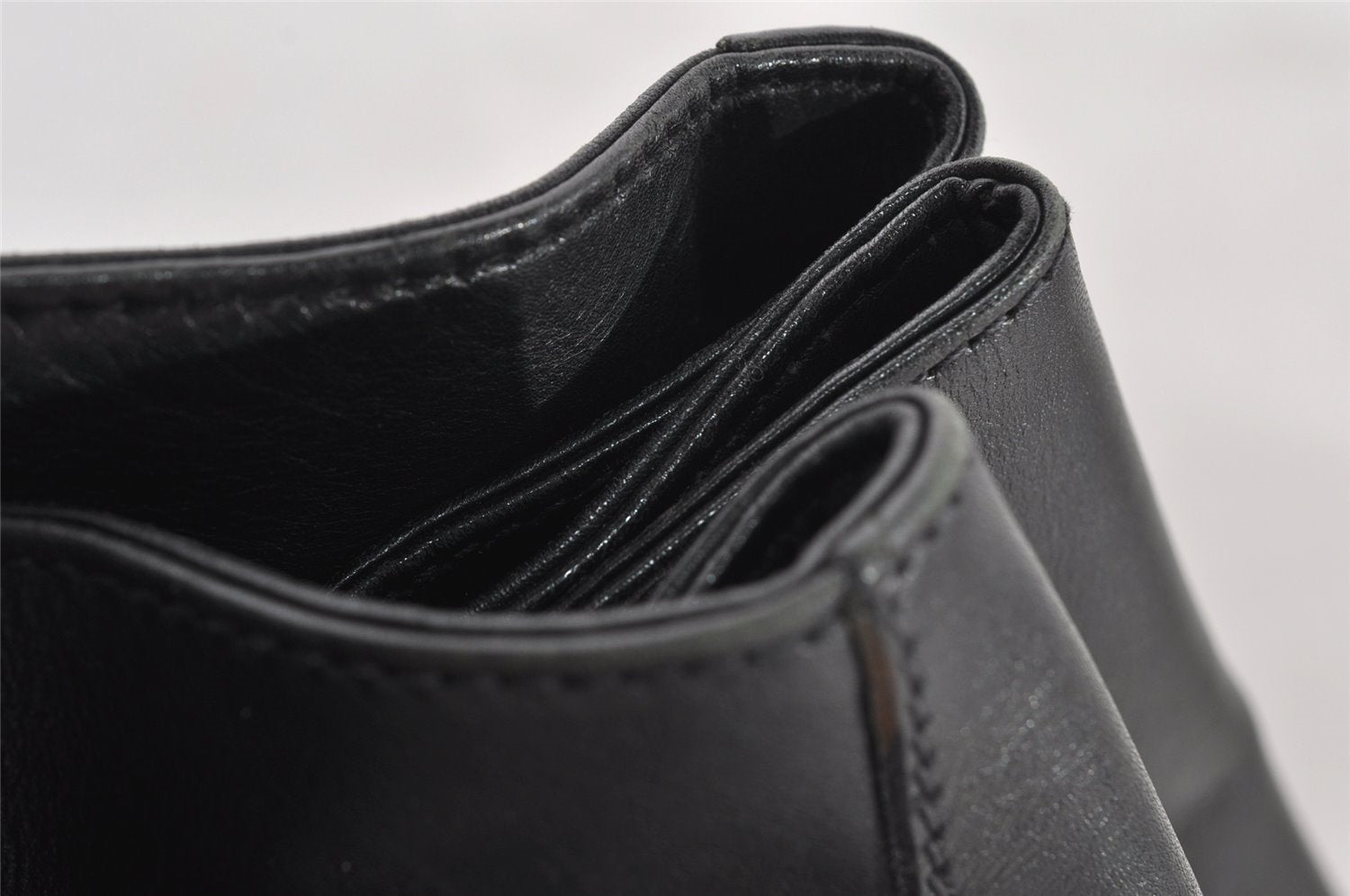 Authentic GUCCI Web Sherry Line Drawstring Backpack Leather Black Junk 9238I