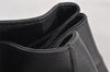 Authentic GUCCI Web Sherry Line Drawstring Backpack Leather Black Junk 9238I