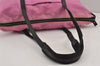 Authentic PRADA Vintage Nylon Tessuto Leather Shoulder Tote Bag Pink 9238J