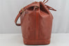 Authentic Louis Vuitton Epi Noe Shoulder Drawstring Bag Brown M44028 LV 9239J