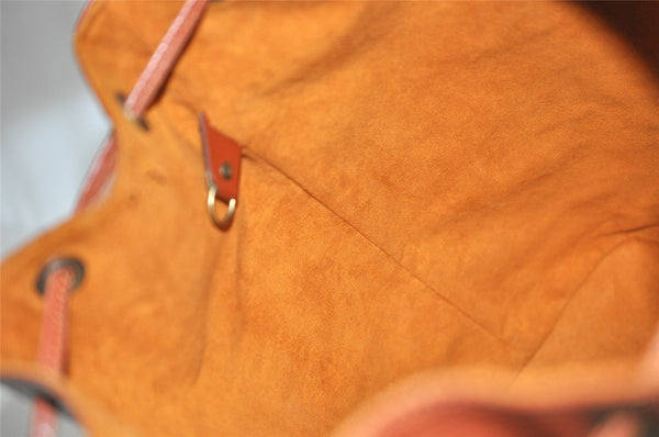 Authentic Louis Vuitton Epi Noe Shoulder Drawstring Bag Brown M44028 LV 9239J