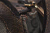Authentic GUCCI Web Sherry Line Shoulder Bag GG PVC Leather Brown Junk 9241I