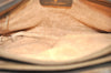 Authentic GUCCI Web Sherry Line Shoulder Bag GG PVC Leather Brown Junk 9241I