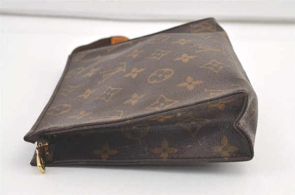 Auth Louis Vuitton Monogram Poche Toilette 19 M47544 Cosmetics Pouch Junk 9241J