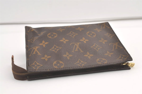 Auth Louis Vuitton Monogram Poche Toilette 19 M47544 Cosmetics Pouch Junk 9241J