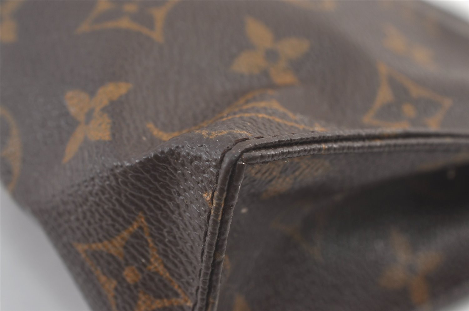 Auth Louis Vuitton Monogram Poche Toilette 19 M47544 Cosmetics Pouch Junk 9241J