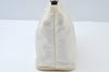 Authentic PRADA Vintage Nylon Leather Hand Bag Purse White 9242I