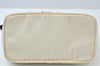 Authentic PRADA Vintage Nylon Leather Hand Bag Purse White 9242I