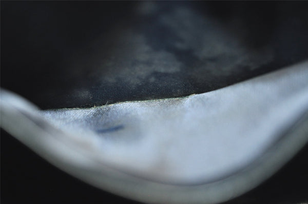 Authentic GUCCI Vintage Horsebit Shoulder Bag Purse Leather Navy 9243I