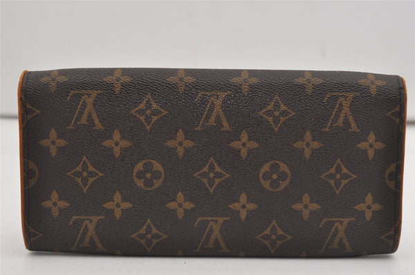 Authentic Louis Vuitton Monogram Pochette Twin GM Shoulder Bag M51852 LV 9244I